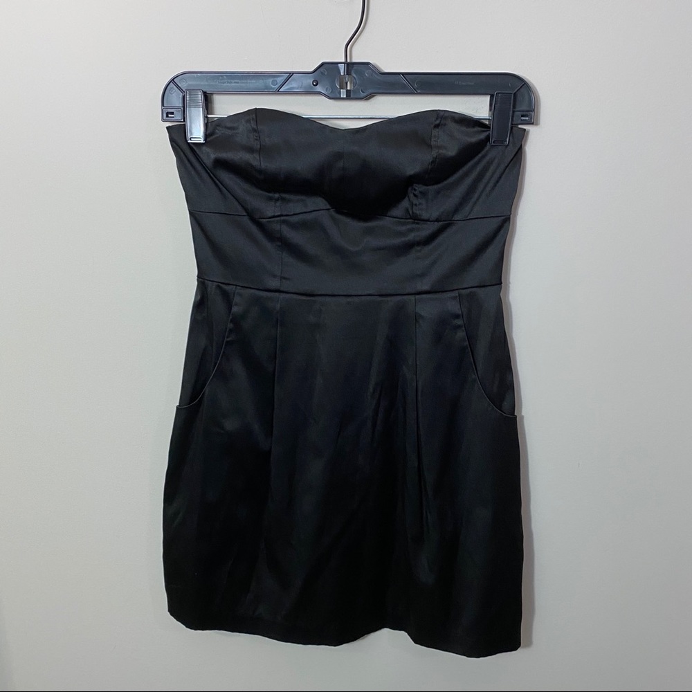 Black Satin Forever 21 Mini Dress